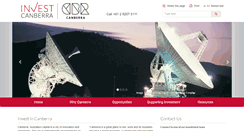 Desktop Screenshot of investcanberra.com